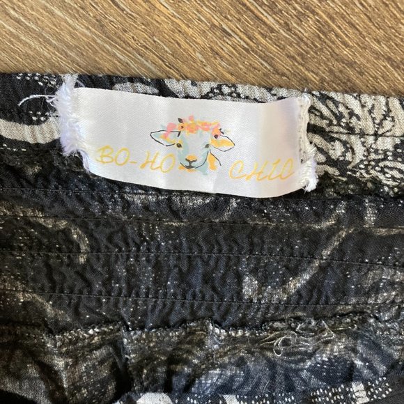 Bo Ho Chic Flowy Size S/M Wide Leg Capri Pants - Picture 5 of 9